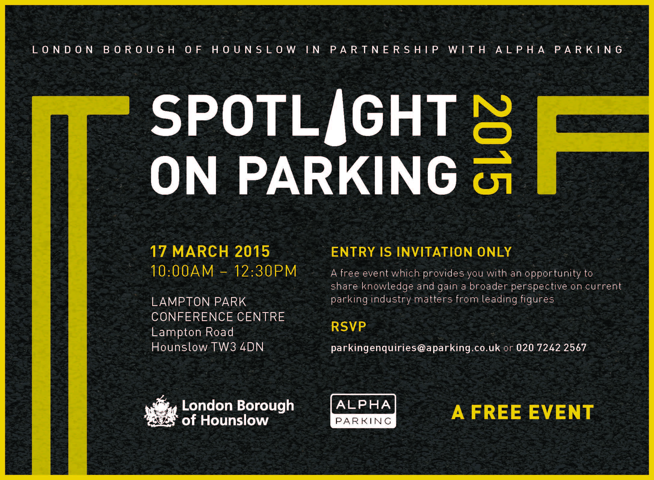 spotlight on parking advert